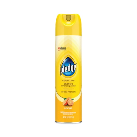 Pledge Furniture Polish, Orange Clean Scent, 9.7 oz Aerosol Spray 323148EA